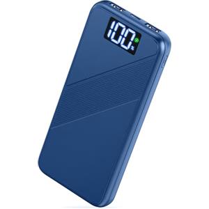 WKNENE Power Bank, 10000mAh Ultra Sottile & Leggero PD 22.5W Ricarica Rapida Powerbank, USB C Caricatore Portatile Con LED Display Batteria Esterna per iPhone 16 15 14 13 12 Pro Max Samsung Xiaomi etc