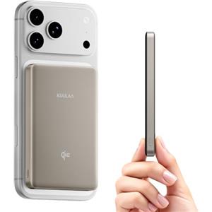 Kuulaa MagSafe Power Bank 10000 mAh, Qi2 Batteria Esterna, 20W Caricatore Portatile Wireless Magnetico, Magnetico Powerbank Battery Pack Ricarica Rapida per iPhone 16/15/14/13/12/Mini/Pro/Pro Max