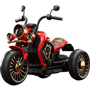 MAGIC SELECT Moto Elettrica per Bambini 1-3 Anni. Motocicletta Vintage per Bambini con Telecomando e Acceleratore Manuale. Moto Cavalcabile Marcia con Musica, Bluetooth e Luci. Batteria e Caricabatterie Inclusi