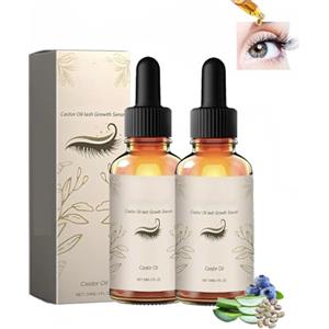 JILGEIER Lash Luxe - Siero vegano per ciglia e sopracciglia, aiuta a crescere le ciglia più sane, più lunghe e spesse (2 pezzi)