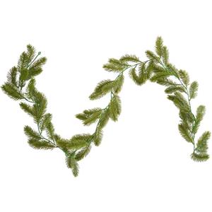 Junhui 180cm Ghirlanda Natalizia in Abete Nobile, Ghirlanda Natalizia, Piante Artificiali, Ghirlanda per Caminetti, Tavoli, Scale, Decorazioni Natalizie per Interni