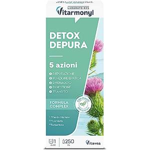 VITARMONYL Detox Depura - Integratore Alimentare 250ml con Cardo Mariano e Carciofo per la Depurazione e il Benessere Epatica
