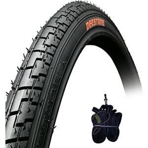 ECOVELO EBB26NED 1 COPERTONE Nero + 1 Camera d'Aria 26 X 1.75 (44-559) MTB Mountain Bike Bicicletta Slick Stradale