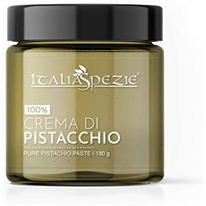 ITALIA SPEZIE Crema di Pistacchio 100% pura senza additivi - Pasta di Pistacchio, Creme di frutta secca 100% - Italia Spezie