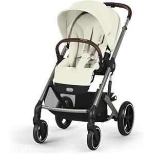 CYBEX Gold Balios S Lux Passeggino, Posizione Reclinabile Ergonomica, Sistema di Cintura con Una Sola Mano, Dalla Nascita Fino a 22 Kg (Circa 4 Anni), Seashell Beige
