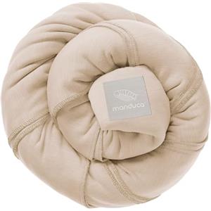 manduca Sling - Fasciatoio Neonato - Marsupio Elastico e per neonati dalla nascita fino a 15 kg - Puro cotone biologico - Certificato GOTS,Powder