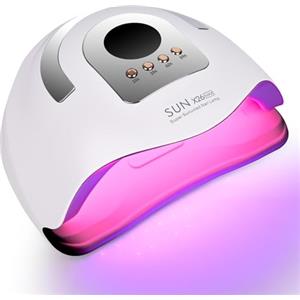 Dreamhigh Lampada uv Led Unghie 380W, Lampada Unghie Professionale con 4 Timer, Sensore Automatico, Lampada LED Unghies per Manicure e Pedicure, Ideale per Saloni di Casa, Natale per Donne