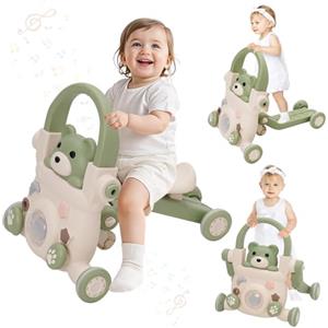 Maycoly Primi Passi per Bambini 3 in 1,Girello Bambino,con Luci, Musica e Giocattoli, Velocità Regolabile Girello,Monopattino, Bicicletta Senza Pedali,Adatto a Bambini di età Superiore ai 6 Mesi