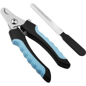 LxsNyvantic 16cm Tagliaunghie Cani,Tagliaunghie Gatto,Forbici da Toelettatura in Acciaio Inox con Lima per Unghie - con Dispositivo di Protezione, Adatte A Cani E Gatti