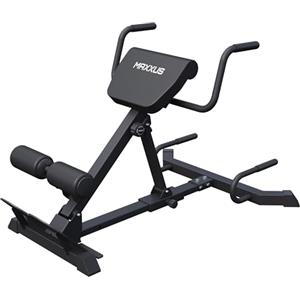 Gorilla Sports MAXXUS Panca Romana - 7in1, Pieghevole, Regolabile, Imbottitura Spessa, Acciaio, Max 150 kg, Nero - Attrezzi per Addominali a Casa, Panca Lombari, Schiena, Hyperextension, Allenamento a Casa