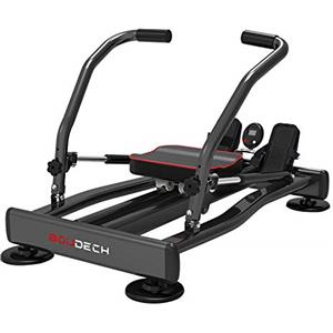 BOUDECH Dudely - Vogatore da Fitness Idraulico Ultra Silenzioso 4 Livelli e Rotazione Bidirezionale di 360°