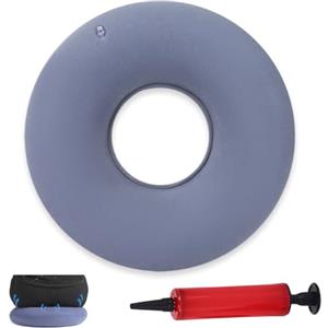 YZROHYI Ciambella Emorroidi Gonfiabile,Ciambella per Sedersi Antidecubito,Cuscino a Ciambellas per Coccige,Osso Sacro per Poltrona Cuscinos Rotondo Ortopedico,Donut Cuscino Gonfiabile Ad Anello