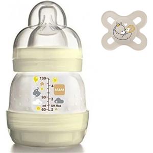 Mam - Biberon Easy Start Rosa 130 ml + Succhietto Start Nanò Neutro