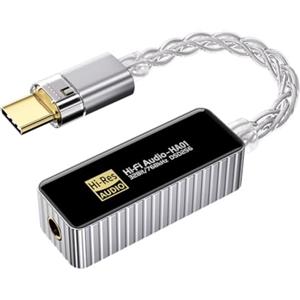 GNURBDILFO Dual Chip CS43198+CT7601 & HiFi USB Portatile Amplificatore per Cuffie Lossless Dongle Portatile DSD256 32Bit/384Hz B