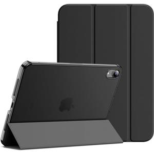 JETech Custodia per iPad mini (A17 Pro, Modello 2024, 7a Generazione) / mini 6 (Modello 2021, 6a Generazione), Supporto Sottile con Retro Rigido Cover con Auto Svegliati/Sonno (Nero)