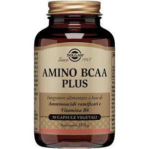 Solgar Amino BCAA Plus - Integratore di Aminoacidi Ramificati e Vitamina B6, 50 Capsule Vegetali