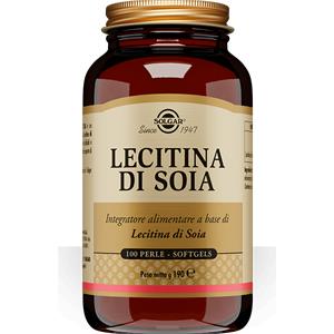 Solgar Lecitina di Soia 100 Perle Softgels - Integratore con Fosfolipidi, Glicolipidi, Colina e Inositolo per la Funzione Epatica