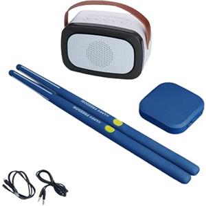 Qcbuegof Portatile Elettrico Air Drum Set Tamburo Aria Virtuale Con Bacchette Strumenti Musicali Per Principianti Bambini E Adulti Virtuale Per Adulti Bambini