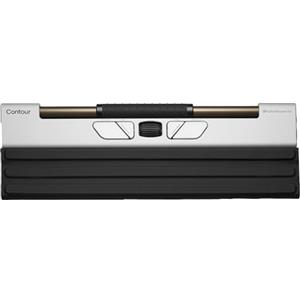 Contour RollerMouse Go - Mouse ergonomico centrato per il sollievo del tunnel carpale, mouse da viaggio compatto con Bluetooth e USB, design ambidestro a 5 pulsanti, compatibile con Mac e PC