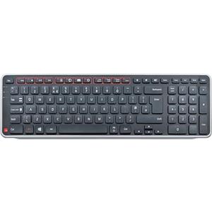 Contour Balance Keyboard | Tastiera wireless con ricevitore Bluetooth | Layout USA | Super sottile | Ergonomica | Tastierino numerico + tasti multimediali | Casa e ufficio | Per Windows e Mac