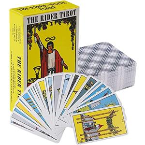 Bonhoom Tarocchi rider waite con Guida, Tarot Adatti Ai Principianti, 78 carte di tarocchi Rider per la divinazione, inglese tarot cards, giochi di carte per feste