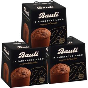 Generico 3X BauIi Mini Panettone Moro con Gocce di Cioccolato 90g
