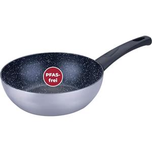 FACKELMANN Padella per wok Essential Crisp, Ø 20 cm, in alluminio riciclato con rivestimento antiaderente in ceramica, perfetta per pasta, verdure e riso