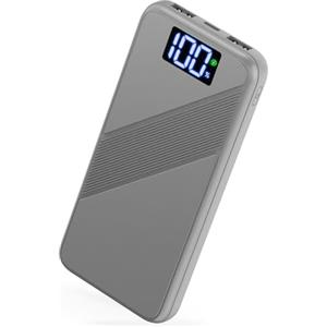 WKNENE Power Bank, 10000mAh Ultra Sottile & Leggero PD 22.5W Ricarica Rapida Powerbank, USB C Caricatore Portatile Con LED Display Batteria Esterna per iPhone 16 15 14 13 12 Pro Max Samsung Xiaomi etc