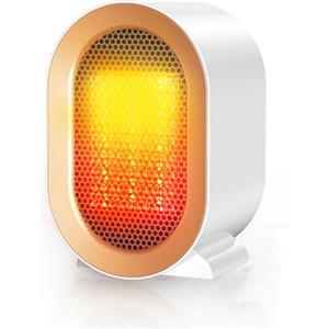 Neqraxis 1200W Stufetta Elettrica da Bagno, Stufa Elettrica Basso Consumo, Termoventilatore Ceramico PTC, 2 Velocità, Silenzioso Energetico, Protezione Surriscaldamento e Ribaltamento, per Camera, Ufficio