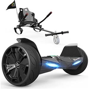EVERCROSS Hoverboards e kart, Set Hoverboards Elettrico da 8,5 Pollici e Kart per Bambini con Bluetooth, Batteria 4Ah, Controllo APP, Scooter Autobilanciato per Tutti i Terreni per Adolescenti Adulti