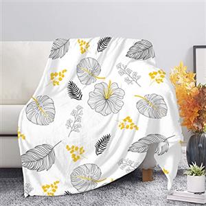 JUZGTSIT Coperta ponderata in peluche con stampa hawaiana, per autunno e inverno, 76 x 102 cm