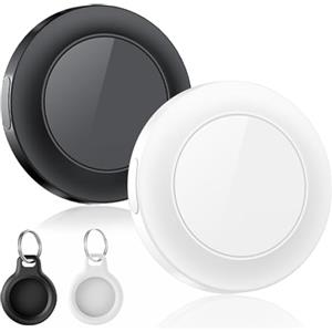 taobosec Air Tracker Tag 4 Pezzi, Bluetooth Localizzatore Compatibile con Apple Find My (solo iOS), IP67 Impermeabile, Smart Tag per Trovare Bagagli, Zaini, Valigia, Batteria Sostituibile
