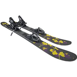 GPO Snowblade Orchidee | Sci corti con attacchi di sicurezza Tyrolia SR 10 inclusi | 99 cm di lunghezza | Sci Big-Foot per uomo e donna