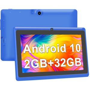Haehne Tablet 7 Pollici, Android Tablet PC, 2GB RAM 32GB ROM, WiFi, Bluetooth, GPS, Tablet per Bambini,Blu