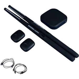 Qcbuegof Portatile Elettrico Air Drum Set Tamburo Aria Virtuale Con Bacchette Strumenti Musicali Per Principianti Bambini E Adulti Virtuale Per Adulti Bambini