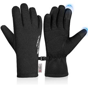 ATERCEL 3-M guanti invernali uomo donna guanti touch screen con fodera in pile guanti termici guanti lavorati a maglia per sport all'aria aperta escursionismo corsa ciclismo