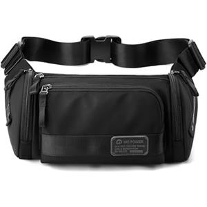 FANDARE Borsa a tracolla da uomo Marsupio Zaino Monospalla Uomo Borsa a Tracolla Borsello Uomo Waist Pack Borse a spalla da palestra Sling Chest Bag per Viaggio Trekking Ciclismo Zaini Nero