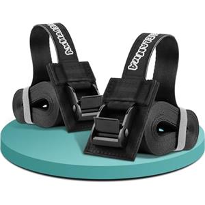 ACIELANNA Cinghie di Fissaggio con Imbottita | 2x 2 m | 25mm Larghezza | Cinghia Fissaggio con morsetto per Bicicletta, Box da Tetto, Kayak, Trazione: 300/600kg