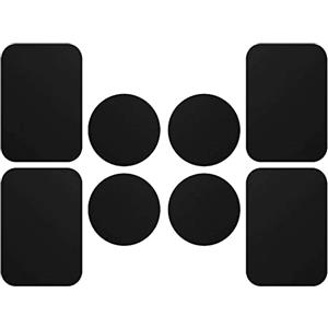 iVoler [8 Pezzi Calamita per Cellulare Auto, Super Adesivo Piastrine Metalliche Smartphone, Placche Metalliche per Universale Porta Cellulare da Auto Supporto Telefono Magnetico