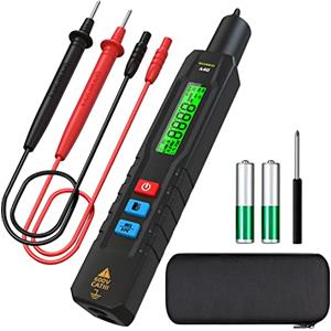 MAXRIENY Tester di tensione Display a 3 risultati rilevatore di tensione con Termometro a infrarossi e Multimetro VFC per Auto HVAC Automotive Industria Cuoco