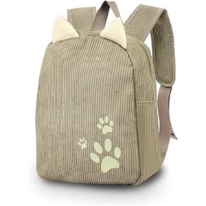 Energather Zaino Donna, Zainetto Donna Zaino Elegante in Corduroy per Ragazze, Elegante zaino pelle donna per Ragazze con Spallina Ajustabile per Viaggi e Feste