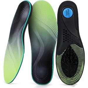 XINIFOOT Solette di supporto per arco plantare con cuscinetto metatarsale, inserti ortesi per fascite plantare, per uomini e donne, piedi piatti e sperone calcaneare, supporto per tutto il giorno