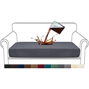 Granbest Premium Fodera per Cuscino per Divano, Impermeabile, Tessuto Jacquard ad Alta Elasticità (2 posti, Grigio)