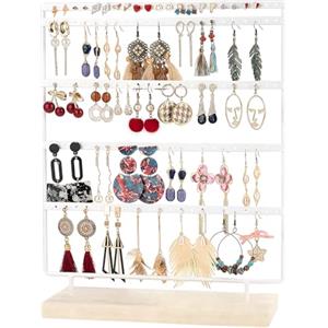 Yistoi Portagioie con base in legno per orecchini, orecchini, orecchini, orecchini, supporto per gioielli, orecchini, accessori decorativi