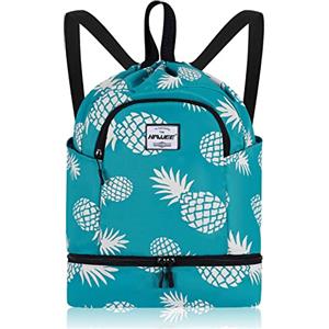 HAWEE Sportivo Zaino con Coulisse Grande Impermeabile Coulisse Borsa da Palestra Coulisse Sacca con Tasca Interna Unisex per Vita Quotidiana Scuola Sport All'aperto Tempo Yoga Libero Spiaggia Nuoto