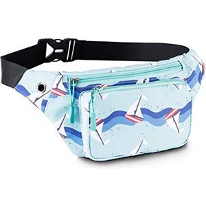 HAWEE Elegante Marsupio Sportivo Cintura Corsa Leggero Unisex Marsupio Corsa Multicolor Esecuzione Pouch con Cintura Regolabile e Jack per Cuffie per Uomo Donna Corsa Jogging Ciclismo Escursionismo