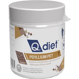 Q Vet Q Diet Psyllium Pet Alimento Complementare Cani E Gatti 90g