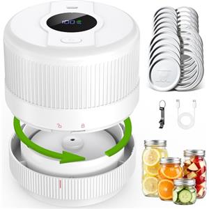 Wothfav Macchina per sottovuoto elettrica per barattoli di conserve, sigillante elettrico Mason Jar per vuoto per larghezza e apertura normale, macchina per vaccumatori per conservare alimenti
