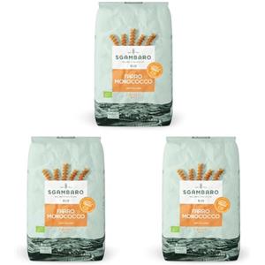 Sgambaro Pasta Bio Fusilli N.93-500 g Pasta con Farina di Farro Monococco - Ricca di Antiossidanti, Vitamine e Minerali - Basso Contenuto di Glutine (Confezione da 3)