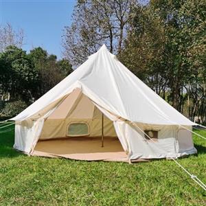 Latourreg Tenda impermeabile per esterni, 4 m, 5 m, Glamping Bell Deluxe per campeggio (4 m, tenda Oxford Bell)